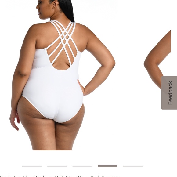 La Blanca Plus Size White one piece swimsuit. New - Picture 1 of 5